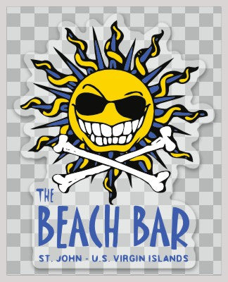Beach Bar Die-cut Logo Sticker