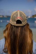 Load image into Gallery viewer, Distressed Beach Bar Hat - Coral
