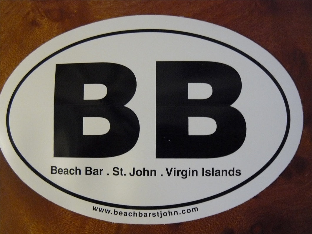 Beach Bar (euro) Bumper Sticker