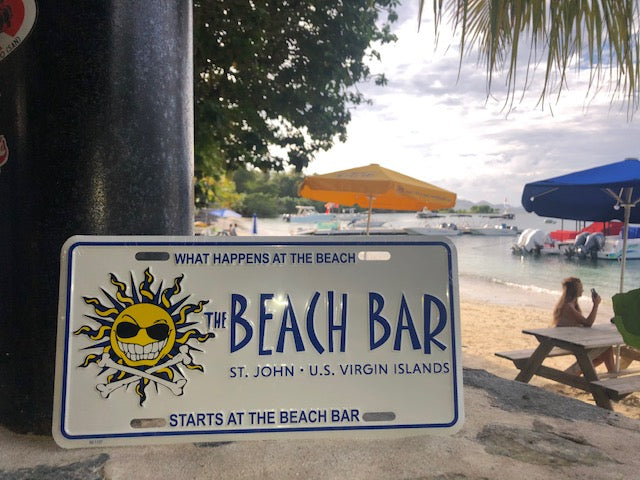 Beach Bar License Plate