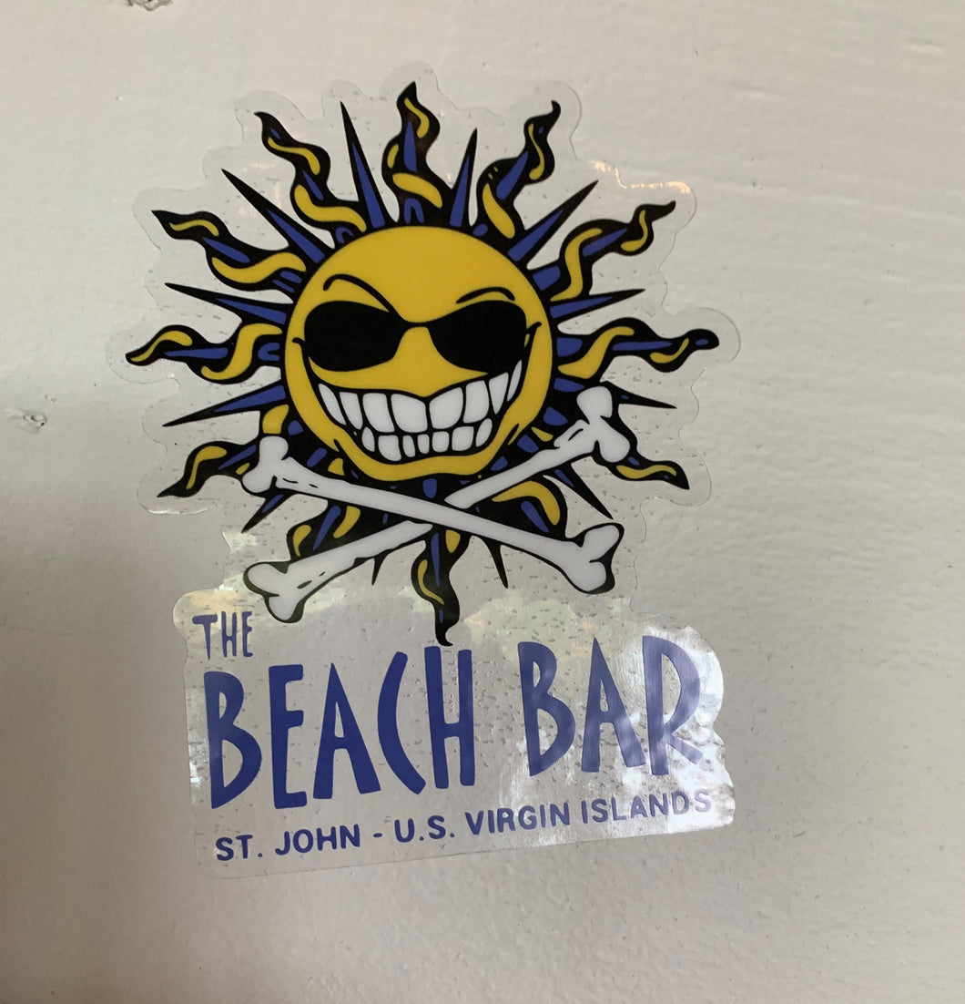 Beach Bar Sun Logo Sticker